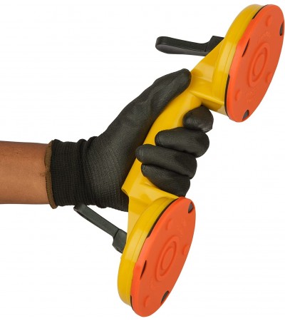 Ventuza dubla STANLEY pentru manipulare si transport geam, sticla, placi ceramice maxim 60 kg diametru 2x120 mm 2-14-054, 4712