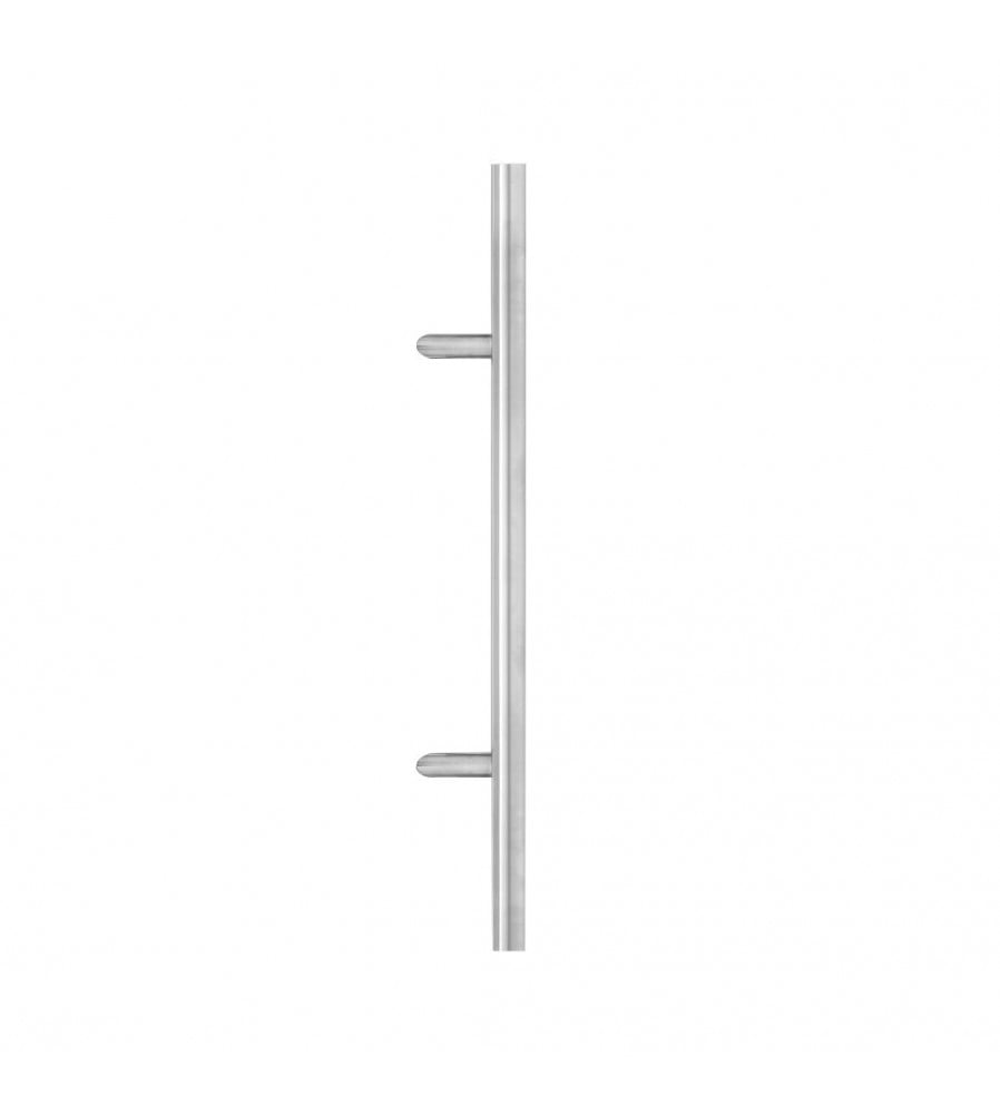 Maner spatial o parte blaugelb inox mat diametru 32 mm, lungime 1200 mm, asezare la 45 de grade fara accesorii de prindere