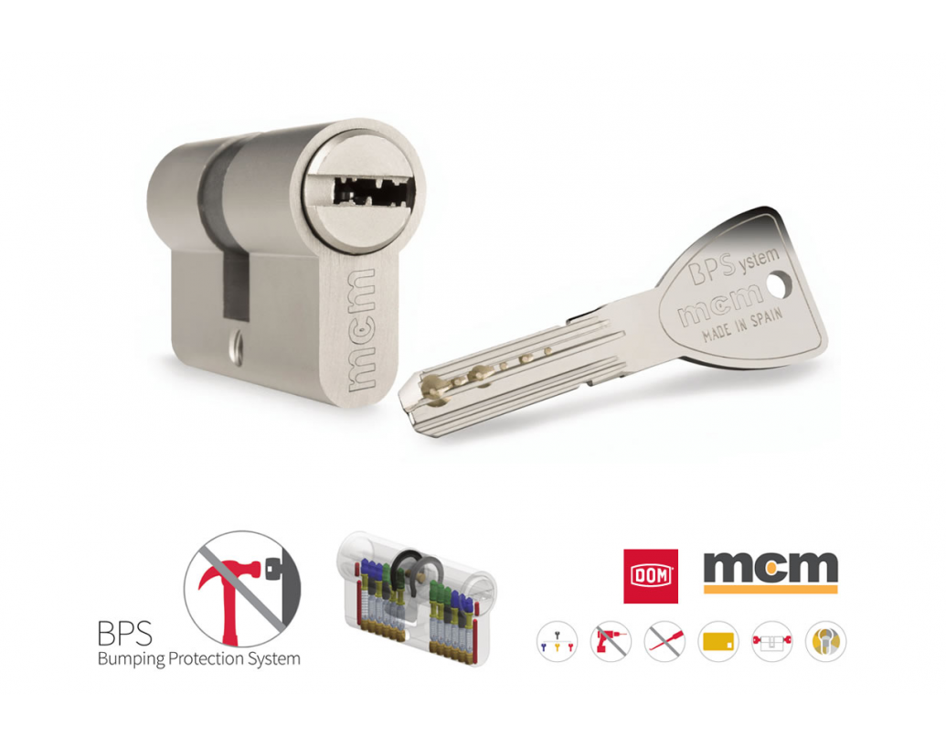 Descopera cilindrul de siguranta cu amprenta si protectie la lovire mcm-BPS de la DOM