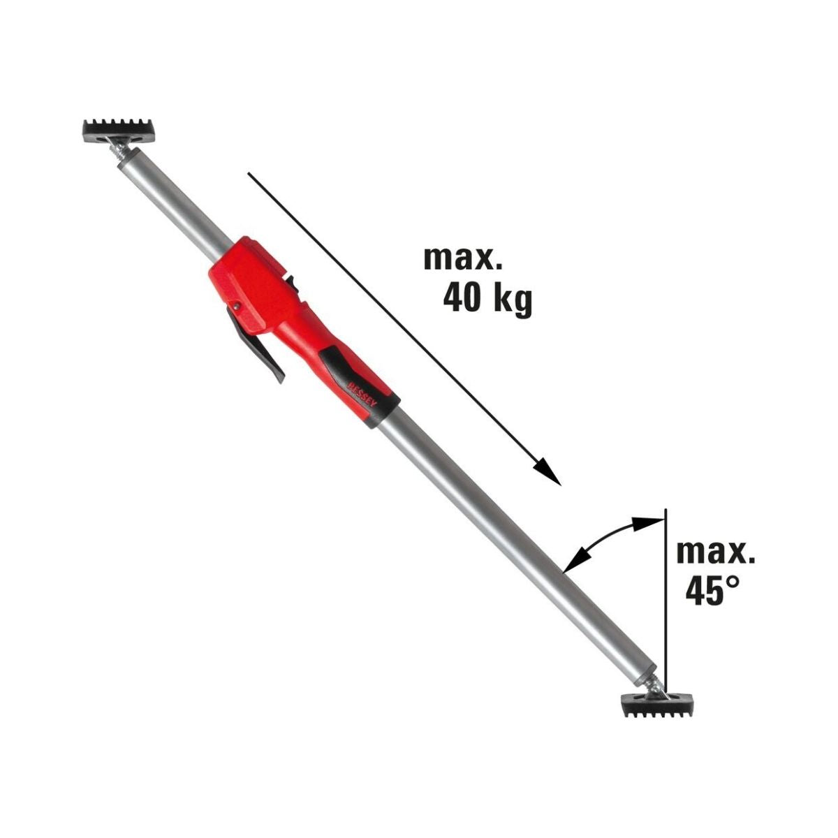 Suport telescopic pentru gips-carton BESSEY STE300, 1700-3000 mm