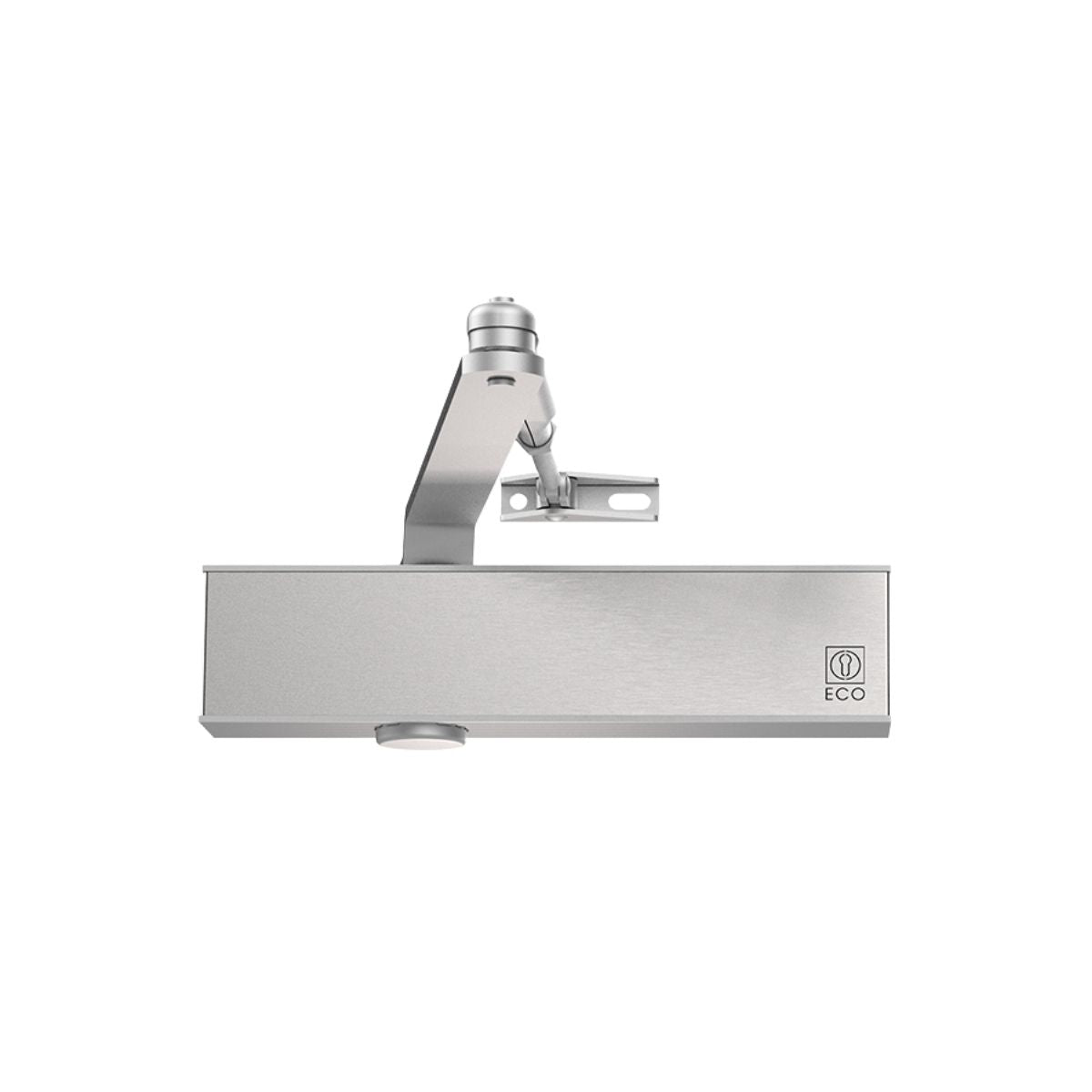 Amortizor usa hidraulic cu brat fixabil, Eco Schulte Newton TS 20 , latime usa pana la 1250 mm, forta inchidere EN 2/3/5, culoare argintiu