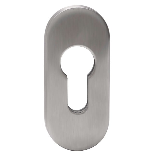 Aparatoare pentru cilindru, blaugelb, 1 bucata, forma rotunjita, grosime 9 mm, inox mat