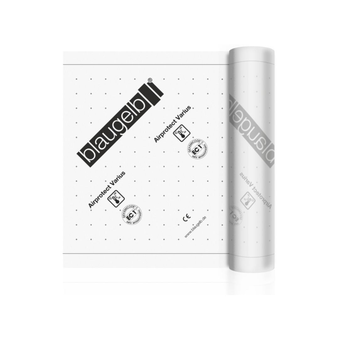 Folie acoperis bariera de vapori cu difuzie blaugelb Airprotect Varius, 75 MP, 1.5 x 50 M