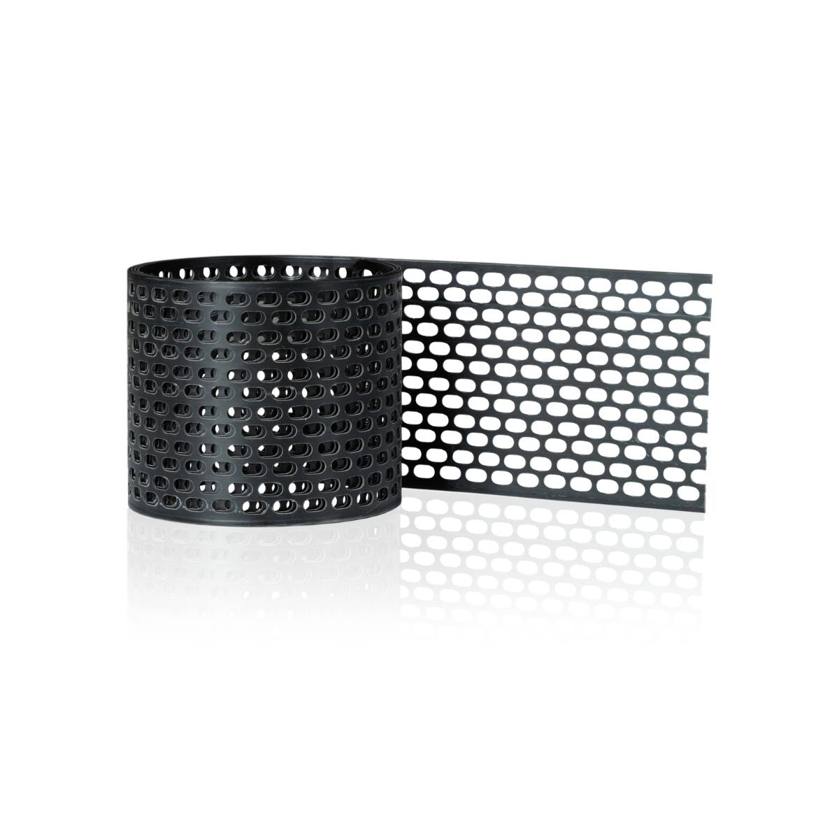 Grilaj de protectie si ventilatie blaugelb 100MM x 60M din PVC negru impotriva pasarilor si animalelor mici