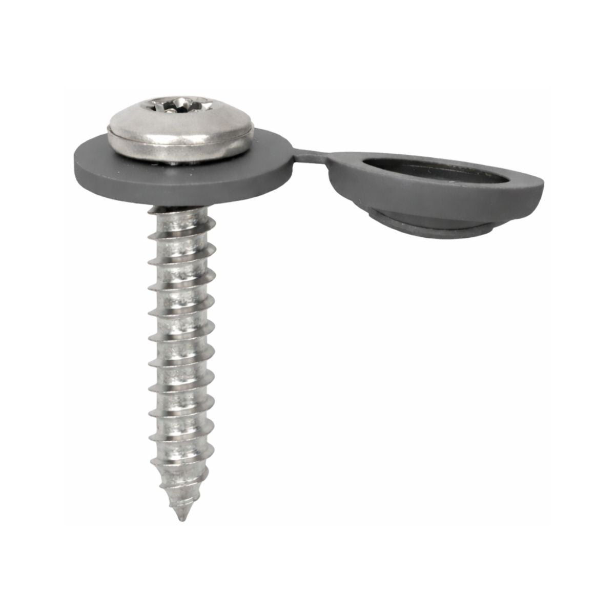 Surub montaj pervaz Gutmann, 3.9 x 22 mm, inox, TORX, capac gri