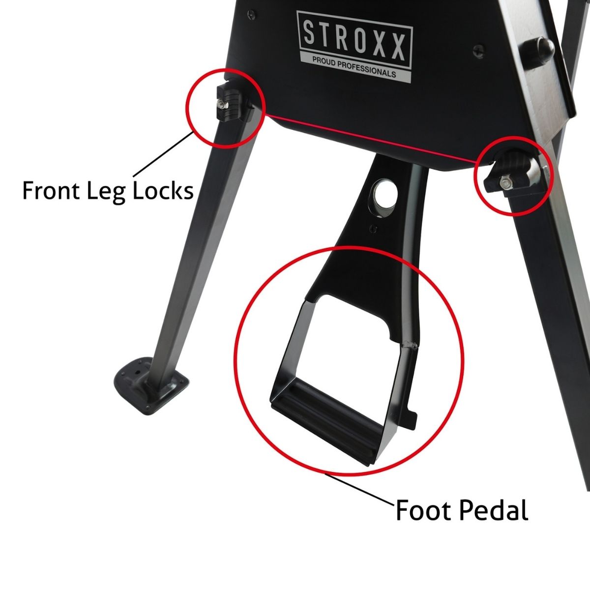 Menghina de putere STROXX Powerclamp 102-757, pliabila, actionare cu piciorul, forta de strangere 1000 kg