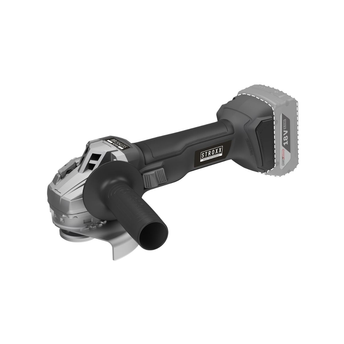 Polizor unghiular cu acumulator STROXX 18V, 125 mm, fara acumulator si incarcator