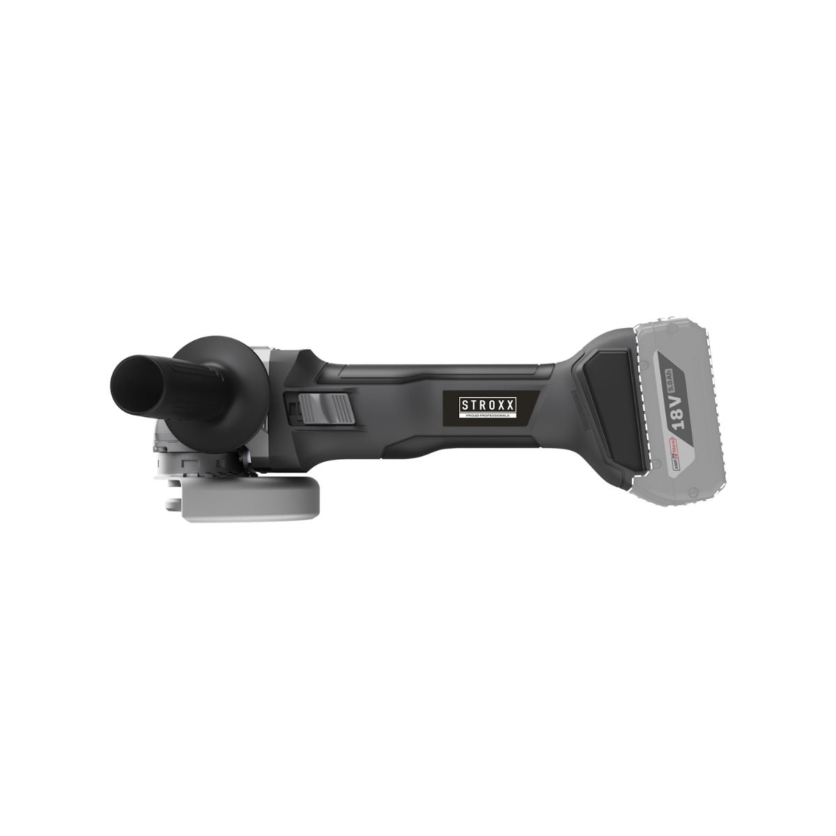 Polizor unghiular cu acumulator STROXX 18V, 125 mm, fara acumulator si incarcator