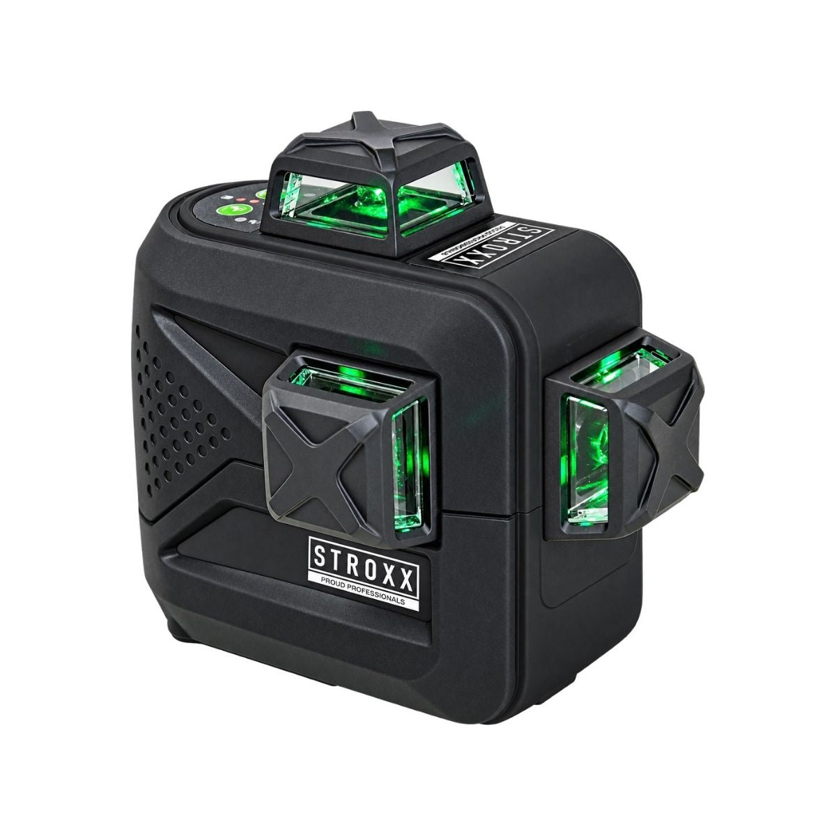 Laser 3D cu linii verzi STROXX, vizibilitate ridicata, clasa de protectie IP54, 101-476