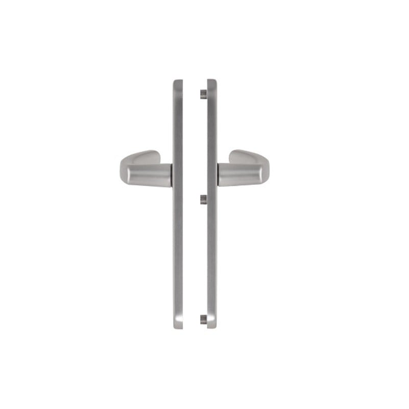 Maner usa termopan, blaugelb DGT35, exterior, 92 x 35 mm, material inox inox mat, fara accesorii de prindere