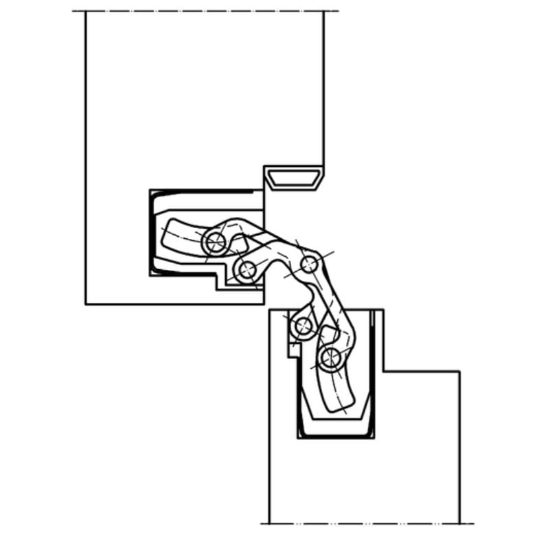 Balama usi de interior, SIMONSWERK TECTUS TE 240, pt usi din lemn, reglaj 3D, capacitate de incarcare 60 kg, culoare argintiu