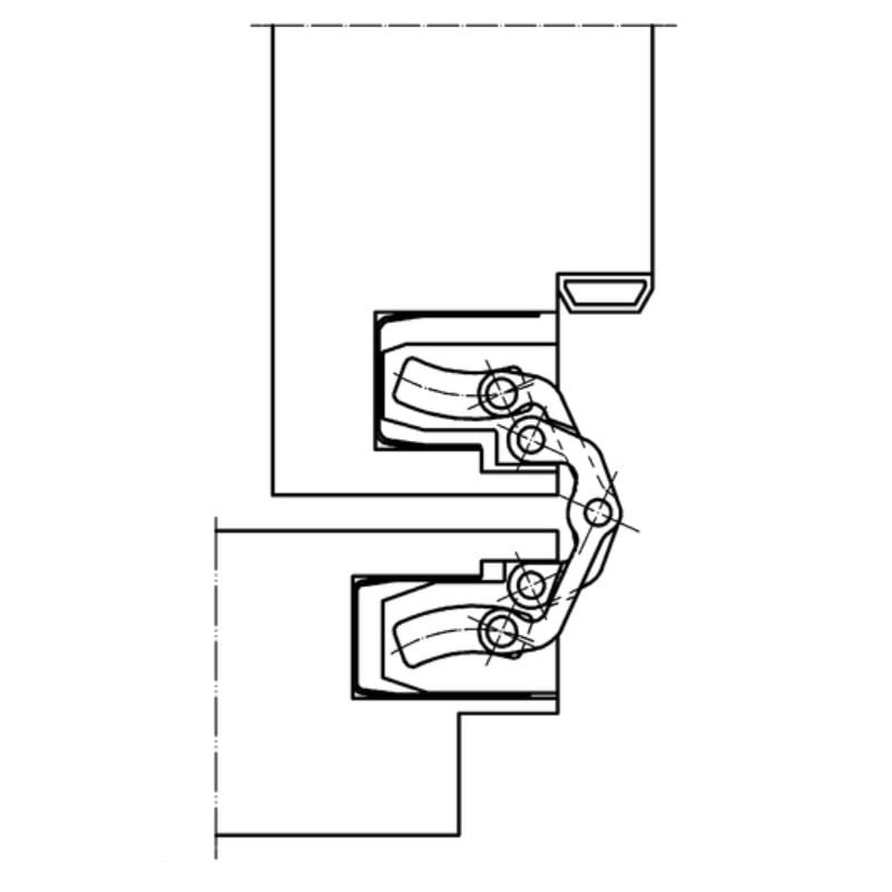 Balama usi de interior, SIMONSWERK TECTUS TE 240, pt usi din lemn, reglaj 3D, capacitate de incarcare 60 kg, culoare argintiu