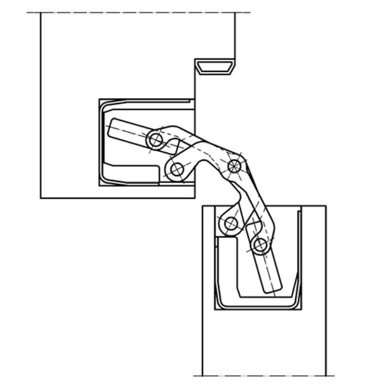 Balama usa de interior, SIMONSWERK TECTUS TE 340, pt usi din lemn, reglaj 3D, capacitate de incarcare 80 kg, culoare argintie