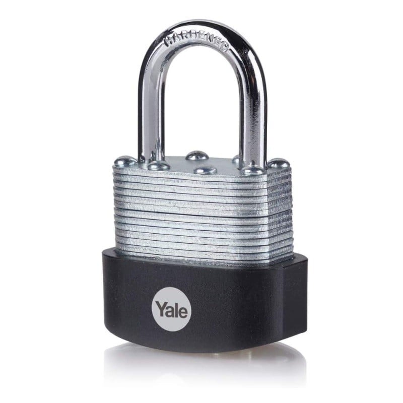 Lacat Yale din otel laminat corp 40 mm, veriga standard, nivel inalt de protectie Y125B/40/122/1