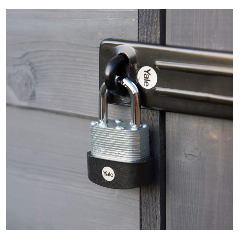 Lacat Yale din otel laminat corp 40 mm, veriga standard, nivel inalt de protectie Y125B/40/122/1