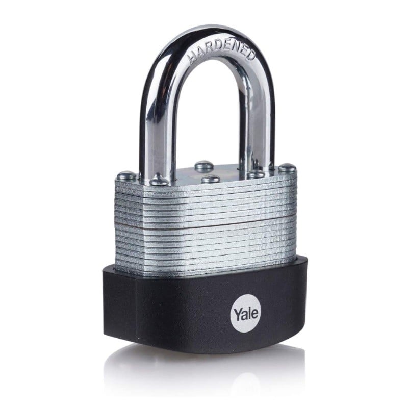 Lacat Yale din otel laminat corp 50 mm, veriga standard, nivel inalt de protectie Y125B/50/129/1