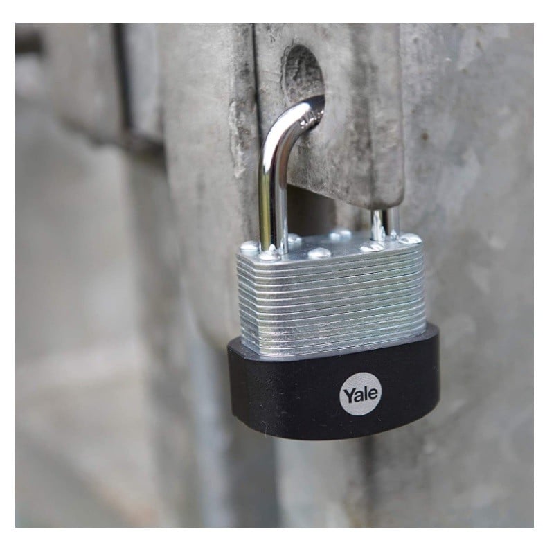 Lacat Yale din otel laminat corp 50 mm, veriga standard, nivel inalt de protectie Y125B/50/129/1