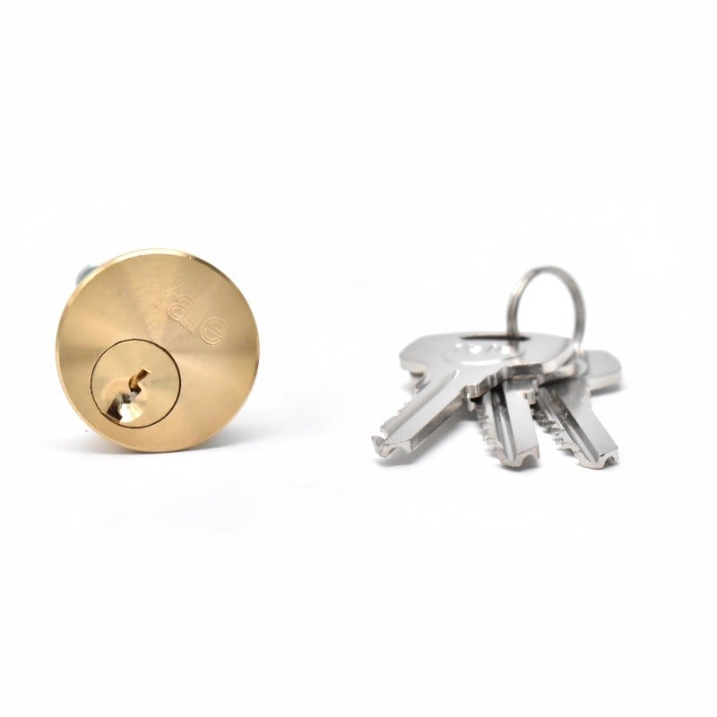 Cilindru de siguranta pentru broaste aplicate Yale 6 pini 3 chei finisaj natur RIM CYLINDER T PB