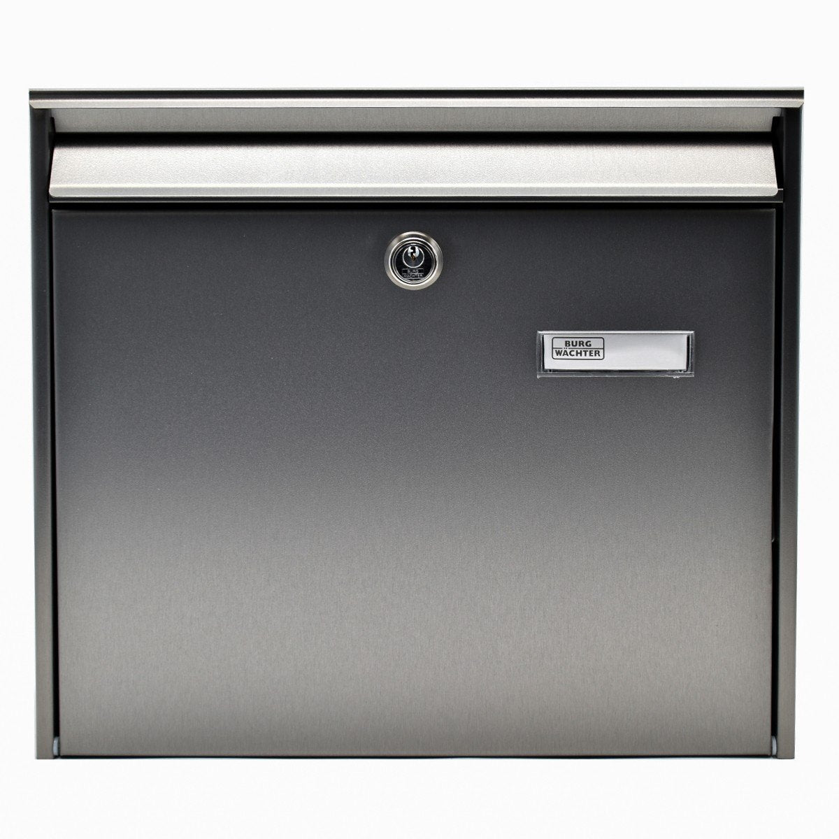 Cutie postala Premium BURG-WACHTER model Borkum 3877 din inox cu incuiere 2 chei, culoare inox 322 x 362 x 100 mm