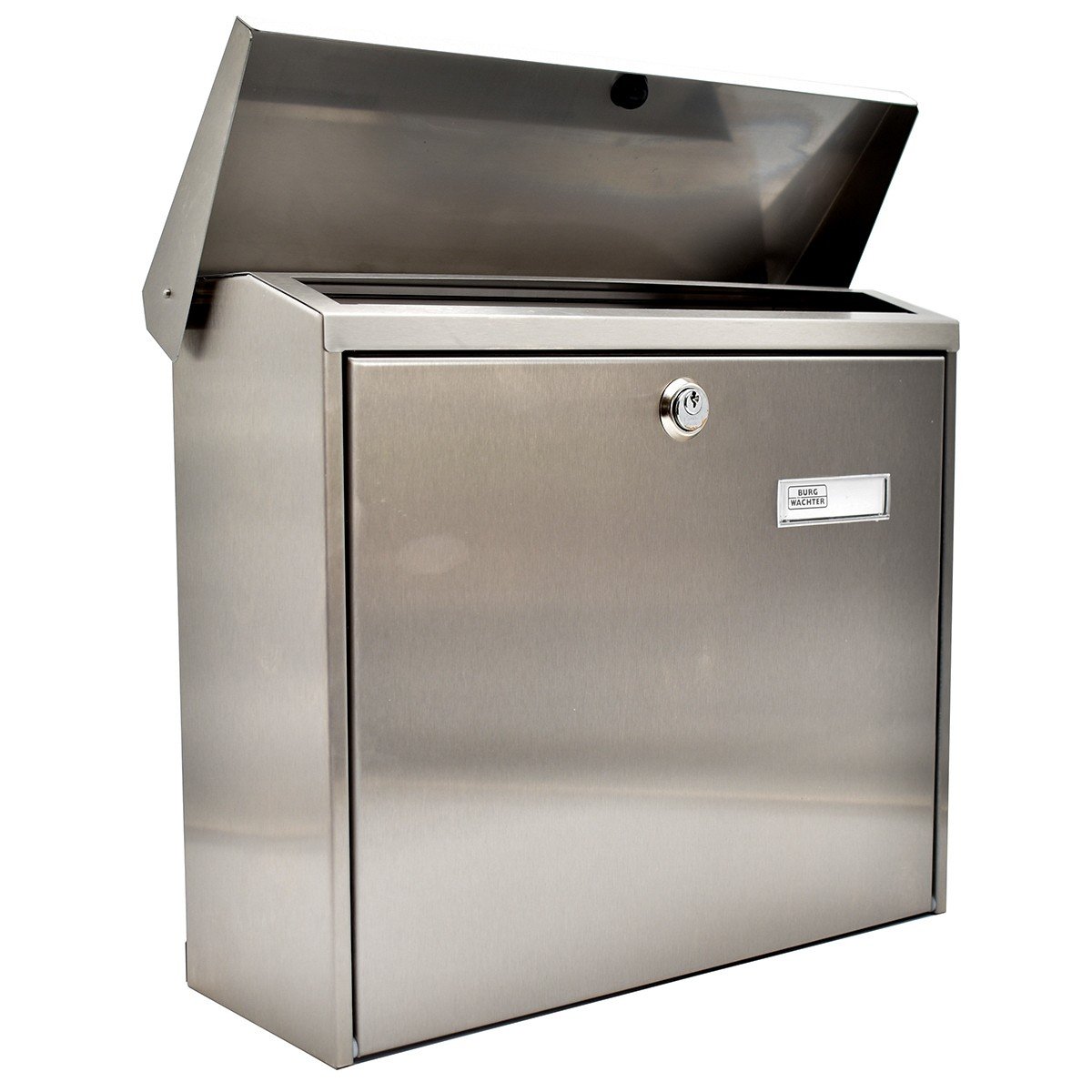 Cutie postala Premium BURG-WACHTER model Comfort 3913 din inox cu incuiere 2 chei culoare inox 380 x 340 x 148 mm