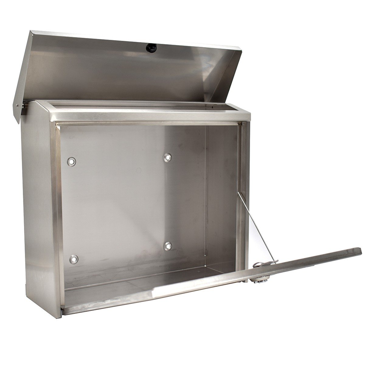 Cutie postala Premium BURG-WACHTER model Comfort 3913 din inox cu incuiere 2 chei culoare inox 380 x 340 x 148 mm