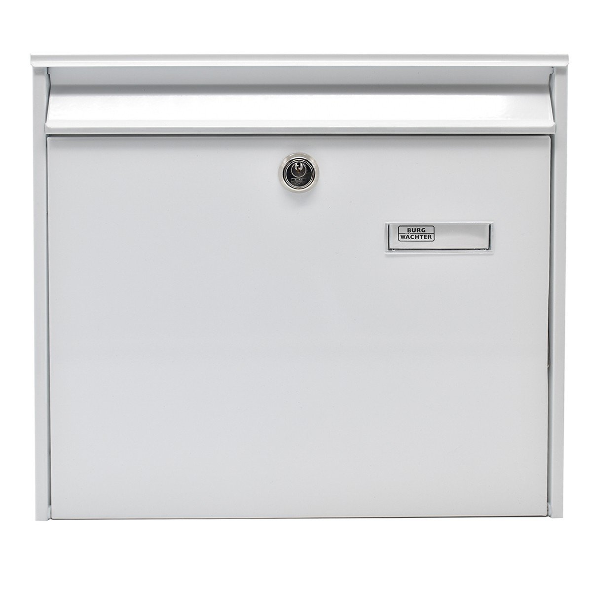 Cutie postala Premium BURG-WACHTER model Potsdam 877 din otel galvanizat cu incuiere 2 chei culoare alb 322 x 362 x 100 mm