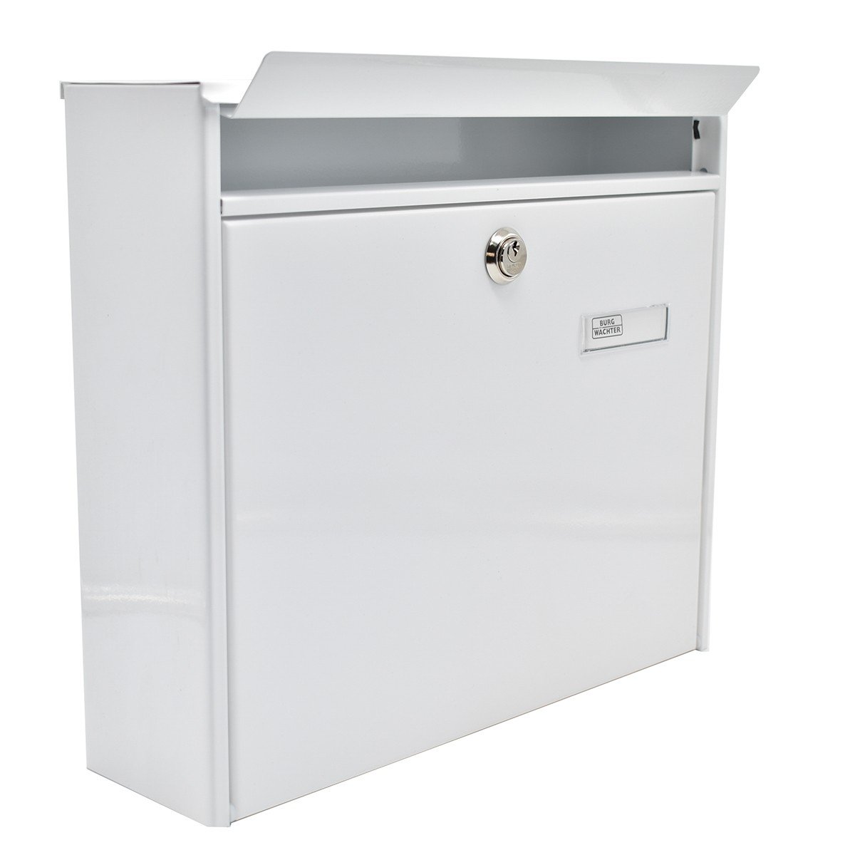 Cutie postala Premium BURG-WACHTER model Potsdam 877 din otel galvanizat cu incuiere 2 chei culoare alb 322 x 362 x 100 mm