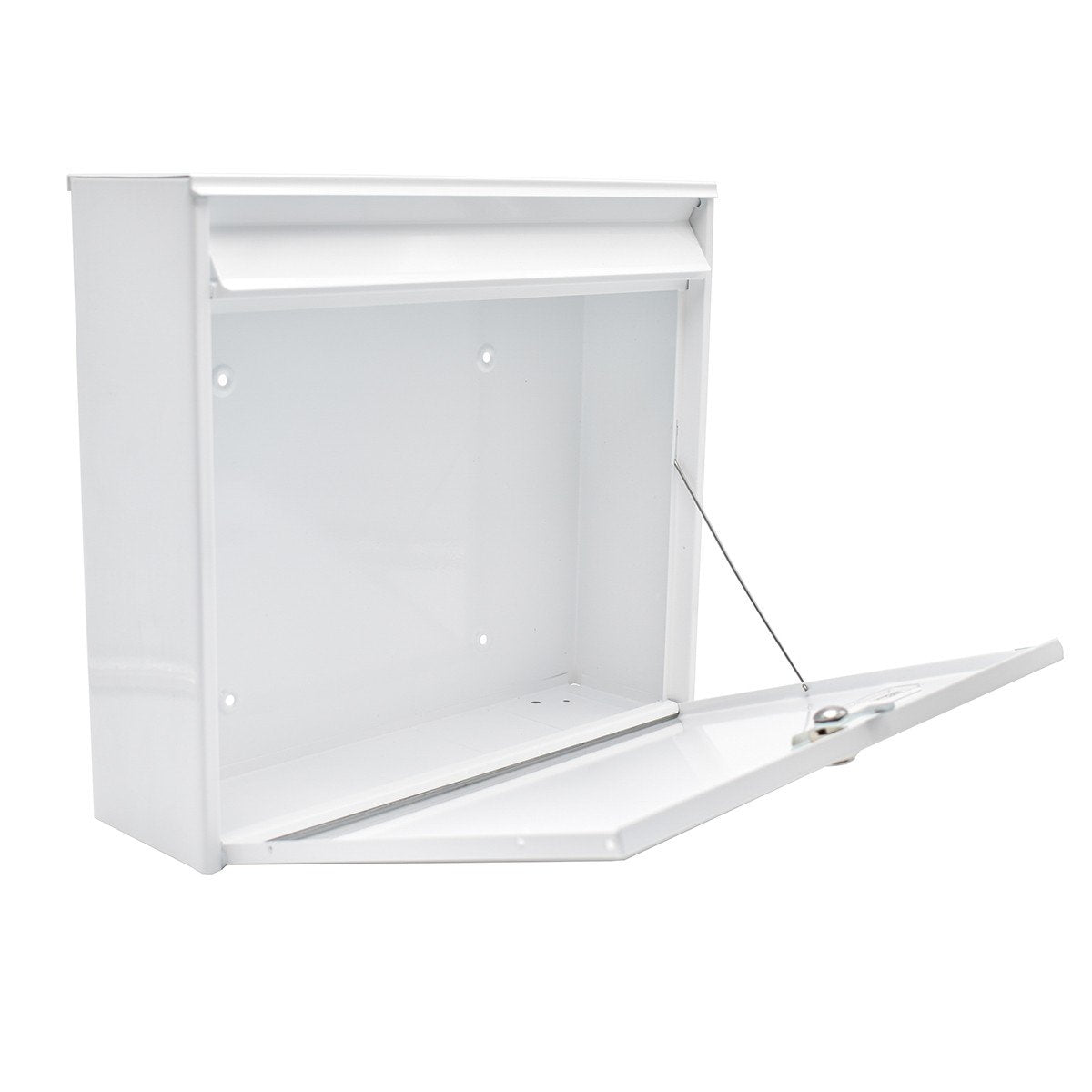 Cutie postala Premium BURG-WACHTER model Potsdam 877 din otel galvanizat cu incuiere 2 chei culoare alb 322 x 362 x 100 mm