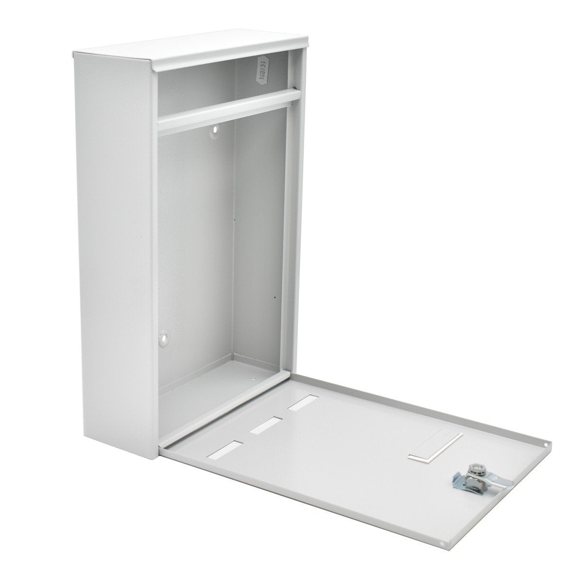 Cutie postala Premium BURG-WACHTER model Wismar 771 din otel galvanizat cu incuiere 2 chei culoare gri 315 x 215 x 75 mm