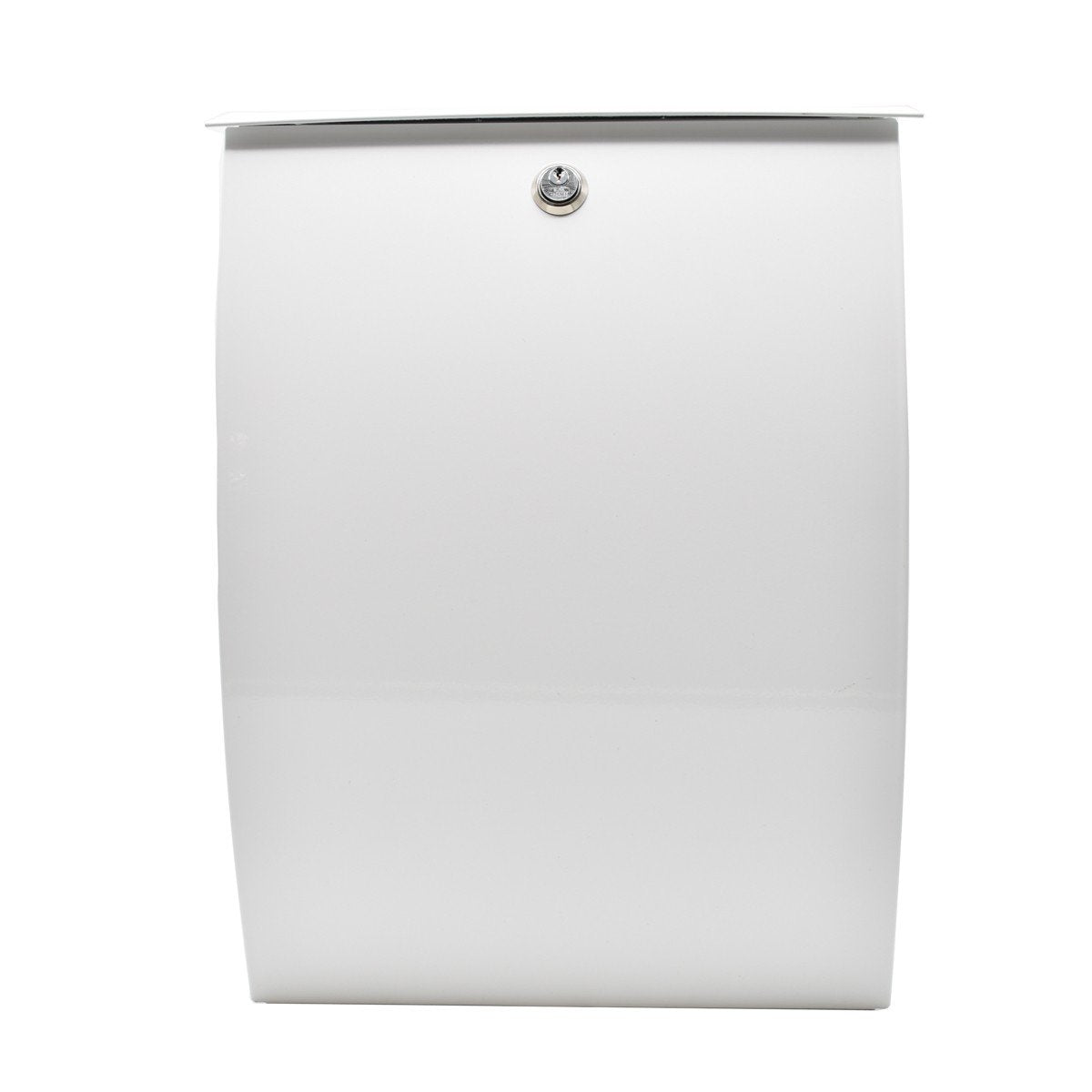 Cutie postala Premium BURG-WACHTER model Milano 843 din otel galvanizat cu incuiere 2 chei culoare alb 488 x 352 x 182 mm