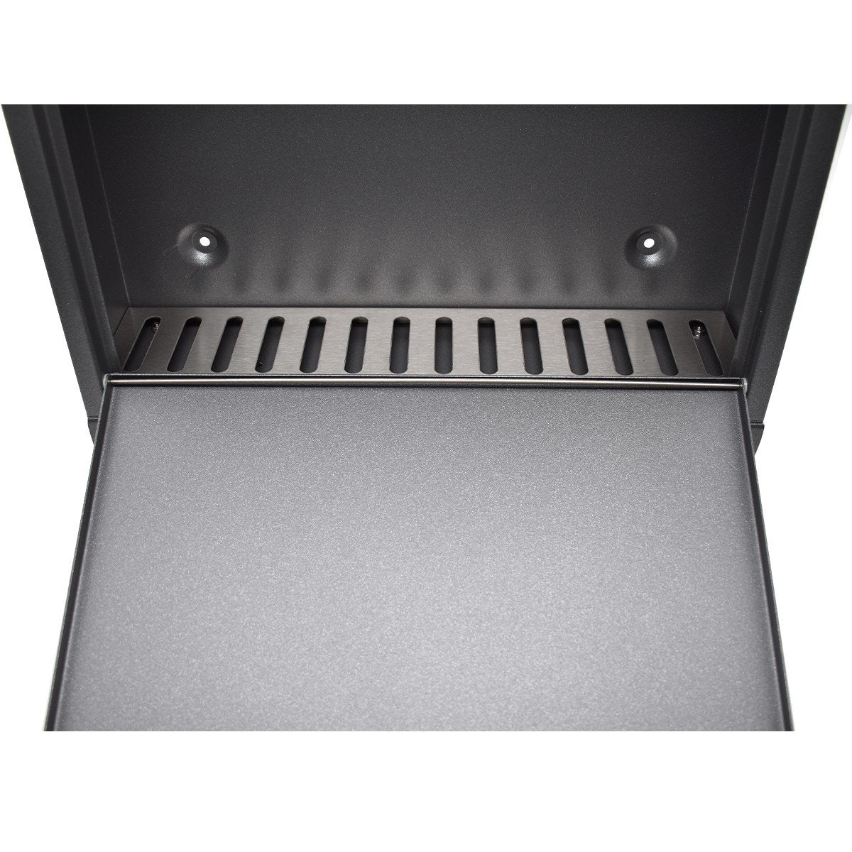 Cutie postala Premium Heibi 43817-039 din otel galvanizat cu incuiere 2 chei culoare gri grafit 450 x 400 x 120 mm