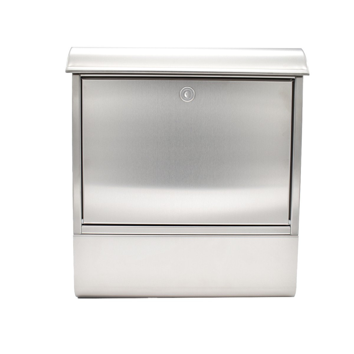 Cutie postala Premium Heibi 43802 din inox cu incuiere 2 chei culoare inox 450 x 400 x 120 mm