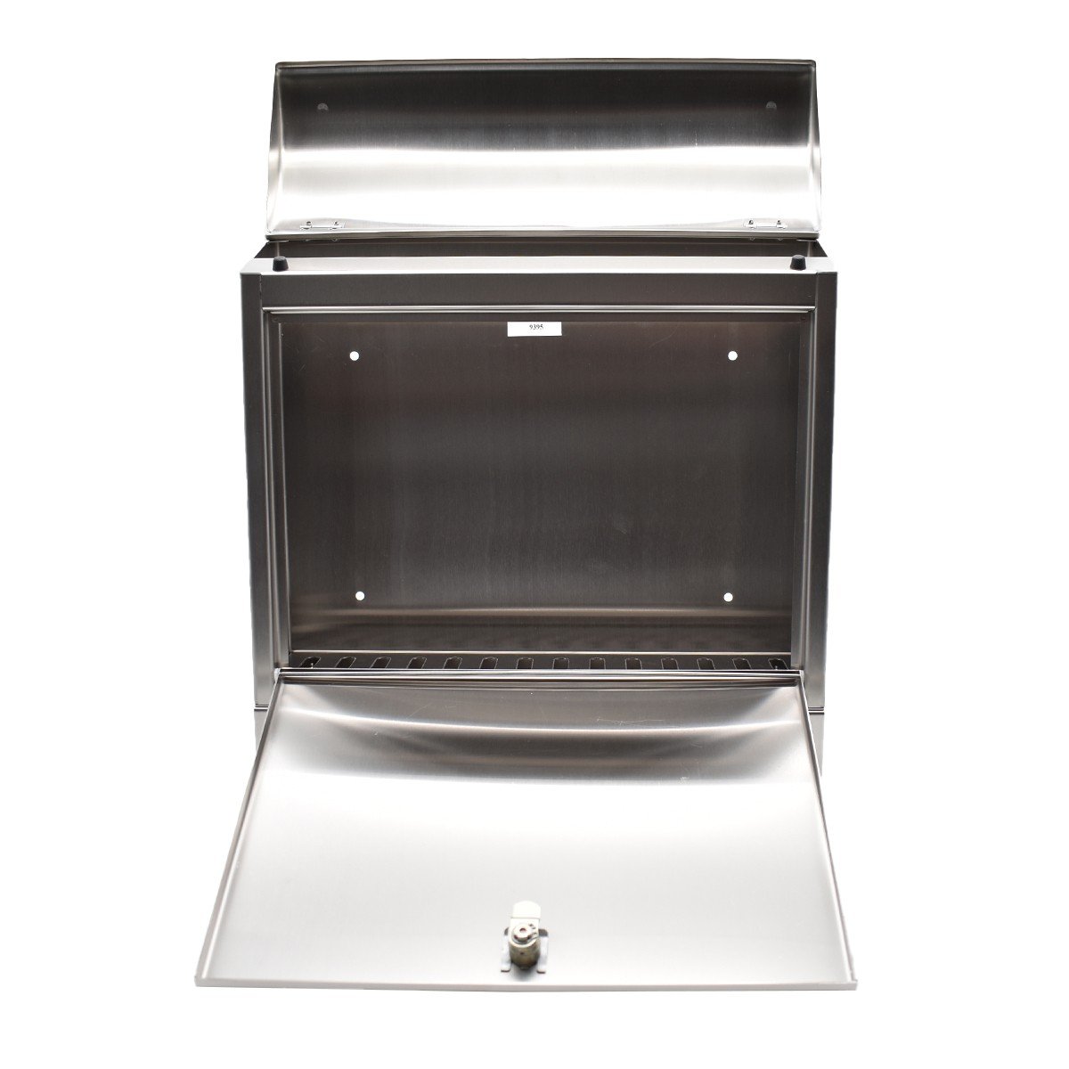 Cutie postala Premium Heibi 43802 din inox cu incuiere 2 chei culoare inox 450 x 400 x 120 mm