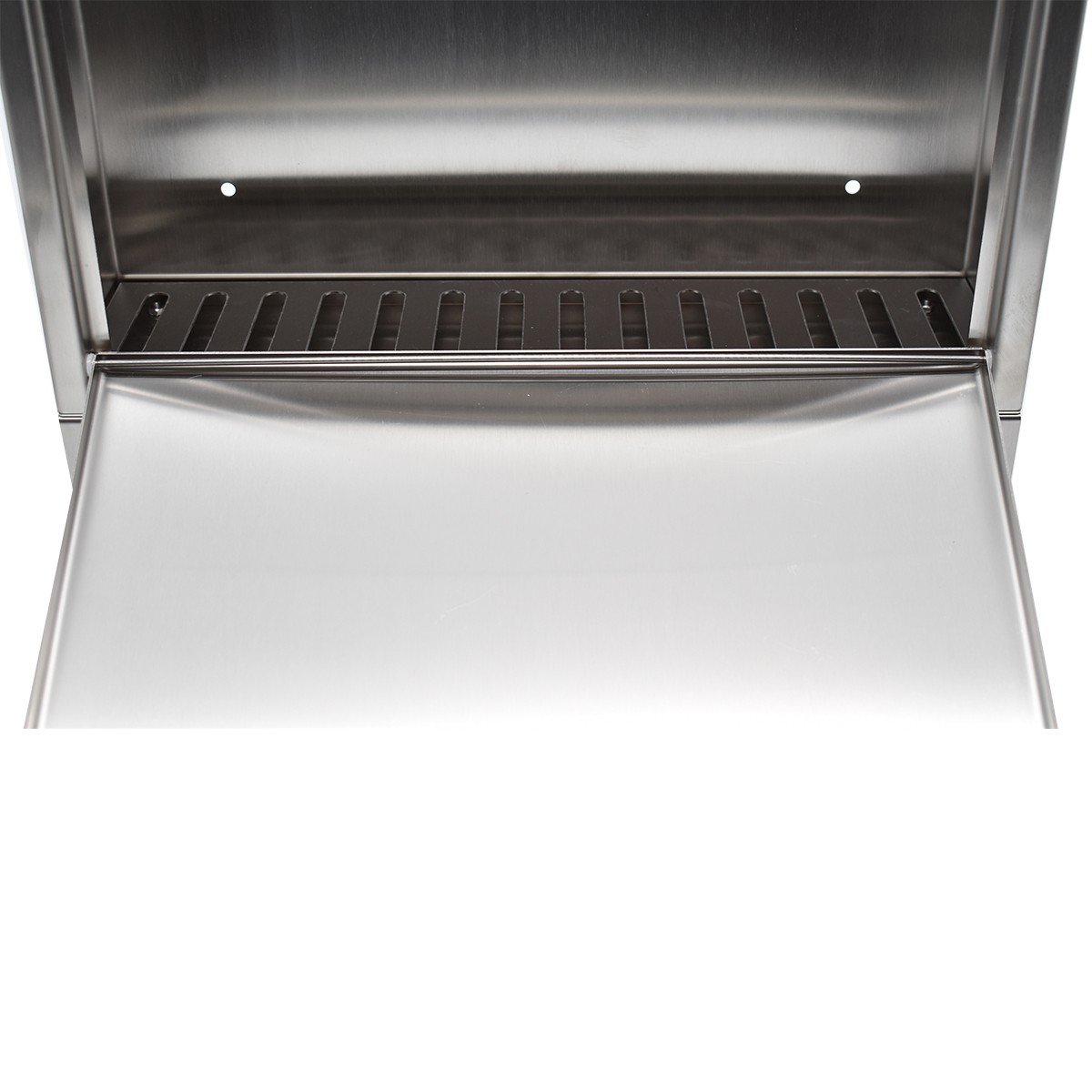 Cutie postala Premium Heibi 43802 din inox cu incuiere 2 chei culoare inox 450 x 400 x 120 mm