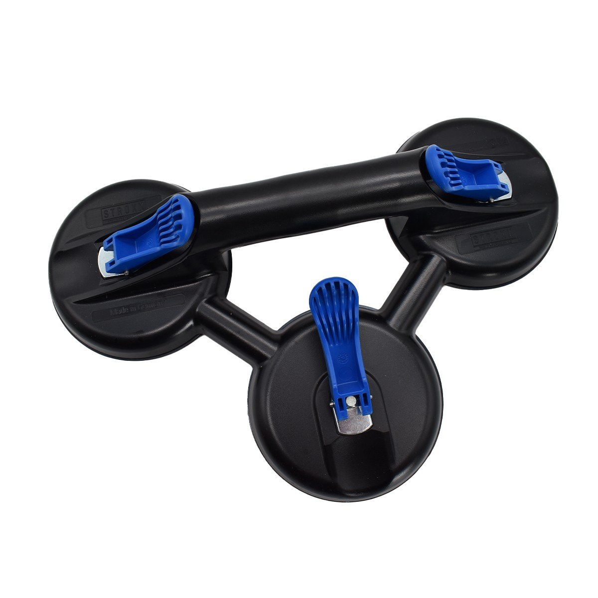 Ventuza tripla STROXX pentru manipulare si transport geam, sticla, placi ceramice maxim 90 kg diametru 3 x 120 mm