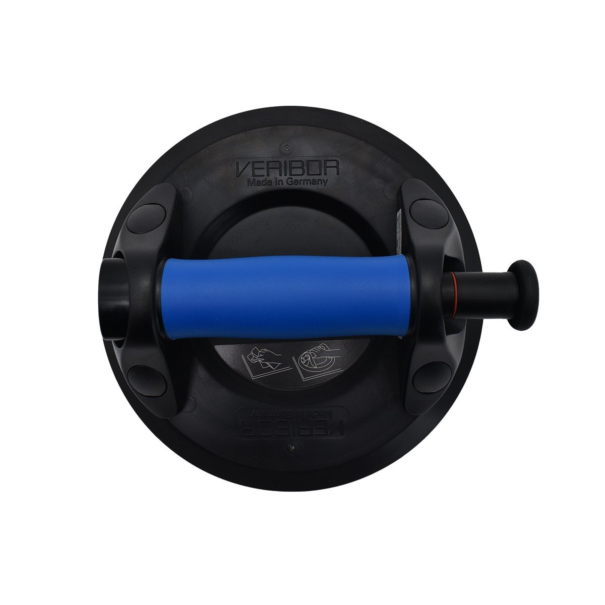 Ventuza cu pompa vid STROXX pentru manipulare si transport geam, sticla, placi ceramice maxim 120 kg diametru 213 mm