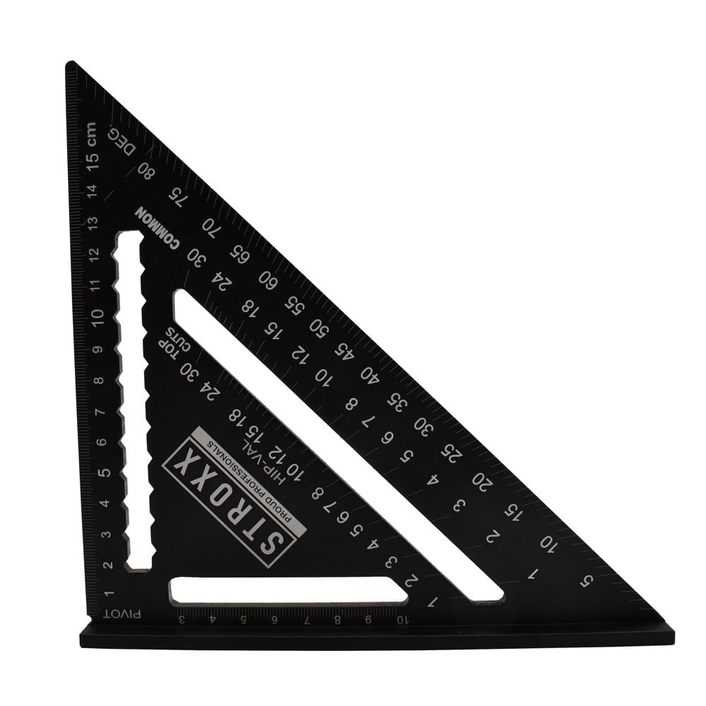 Echer multifunctional metalic, STROXX, 175 mm, culoare neagra