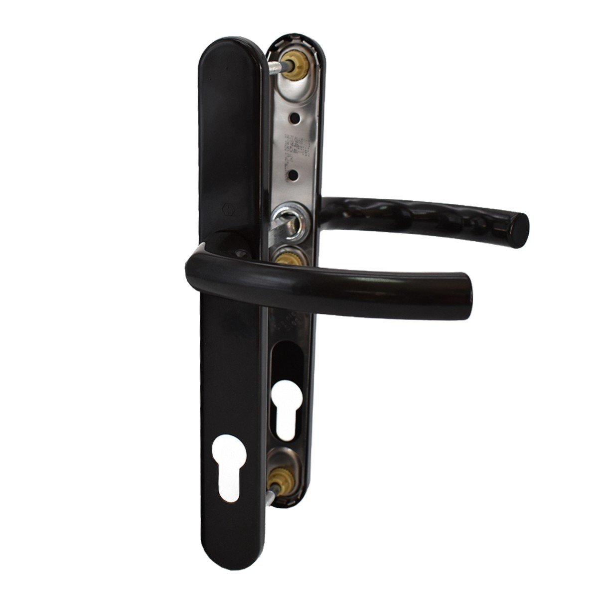 Maner usa termopan, Hoppe Lima, exterior, 92 x 30 mm, material aluminiu, culoare maro RAL8707