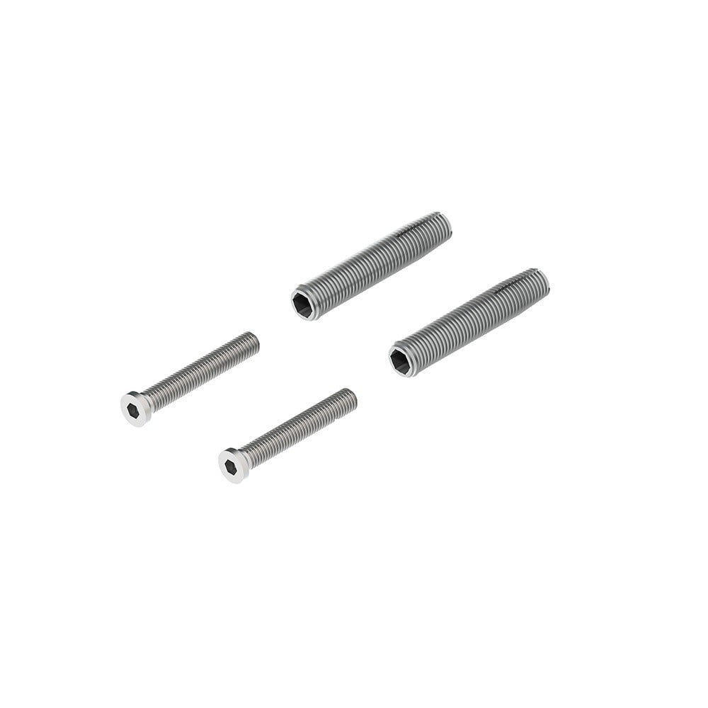 Set accesorii de prindere pe o parte pe usi din aluminiu pentru maner spatial WALA seriile D, G, OS, P, PA, Q, QA, Z