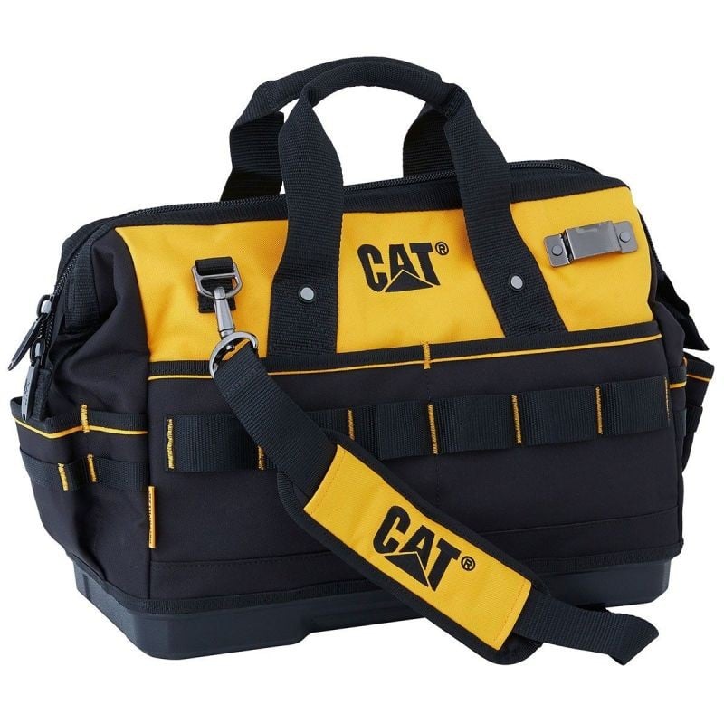 Geanta scule, CAT GP65049, cu fermoar si multiple buzunare pentru depozitare