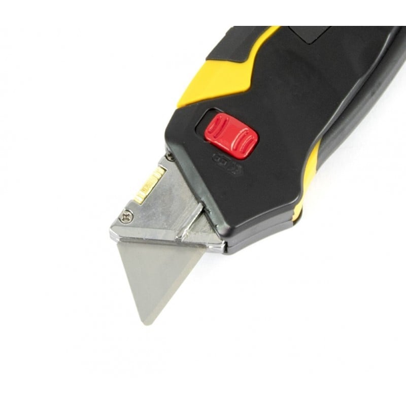 Cutter CAT 106296 cu magazie de lame trapezoidale integrata si varf retractabil