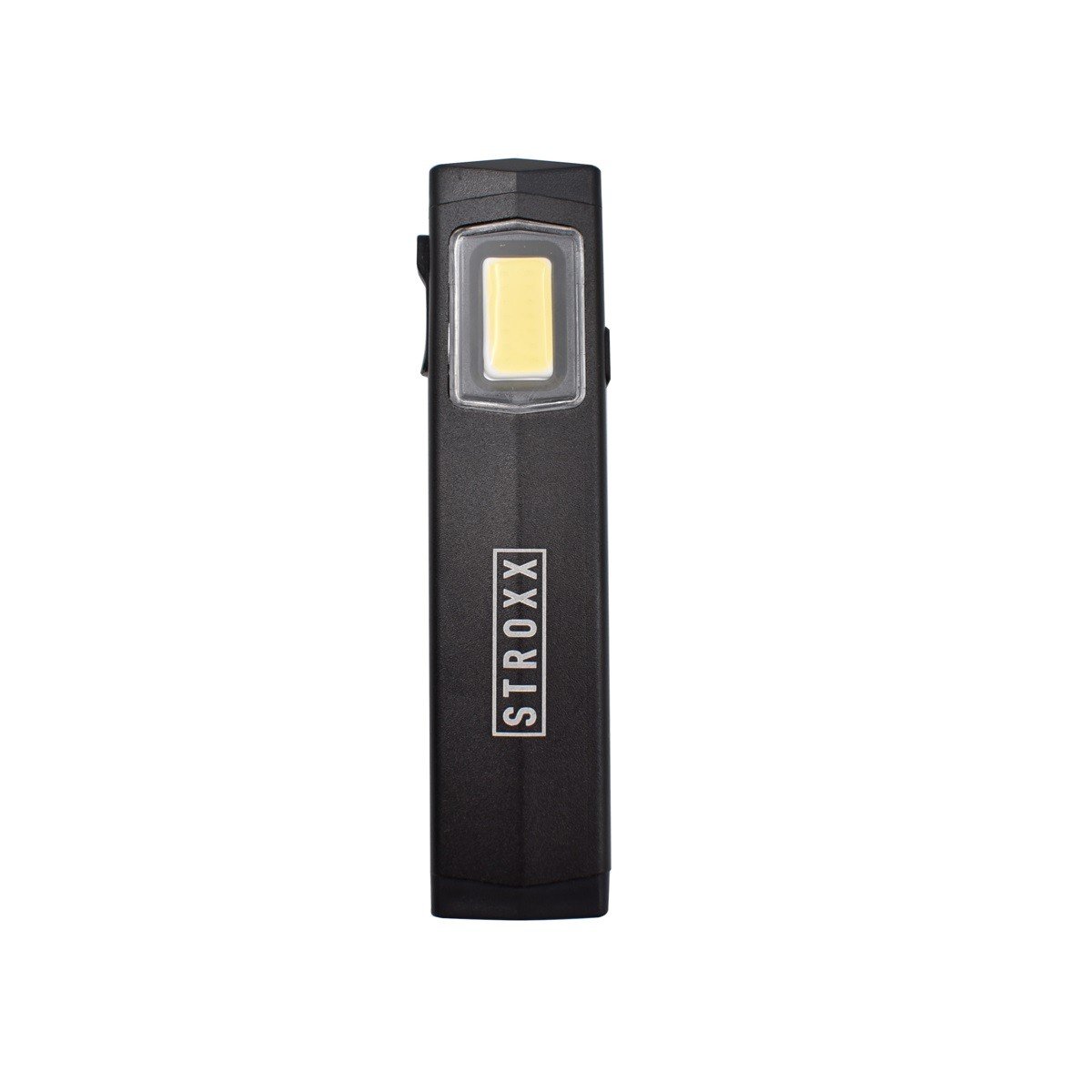 Lanterna mini STROXX 300 lumeni cu acumulator si incarcare micro USB culoare neagra