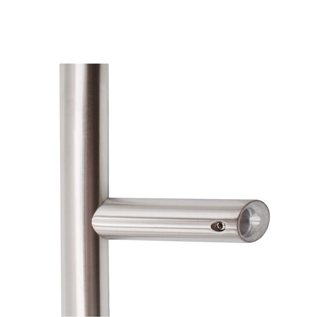 Maner spatial o singura parte blaugelb inox mat diametru 32 mm lungime 800 mm asezare la 45 de grade fara accesorii de prindere