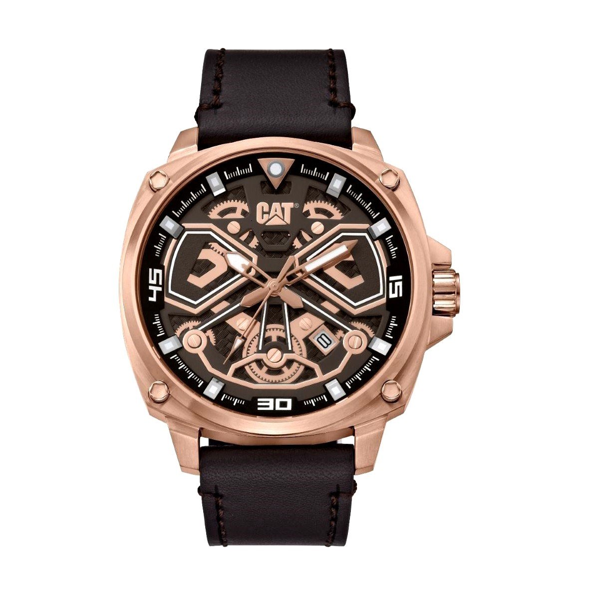Ceas pentru barbati CAT TOKYO mecanism QUARZ analog carcasa 44 mm din otel inoxidabil cadran negru AJ.191.35.129