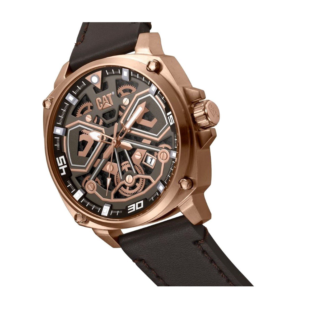 Ceas pentru barbati CAT TOKYO mecanism QUARZ analog carcasa 44 mm din otel inoxidabil cadran negru AJ.191.35.129