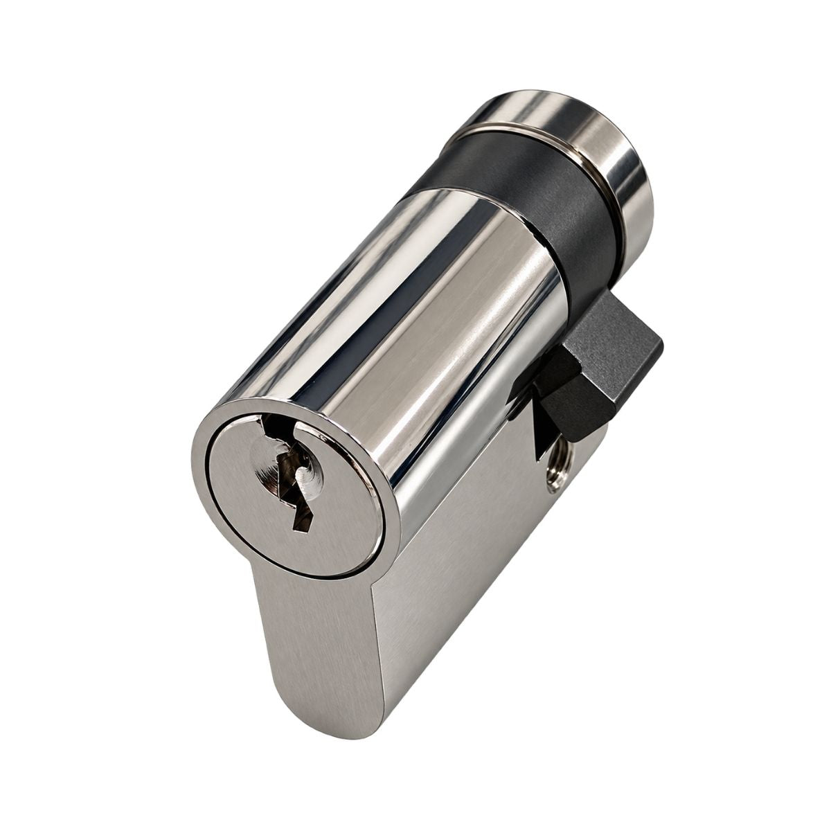 Butuc usa semicilindru Titan, marime 30 x 10 mm, actionare cu cheia prin partea de 30 mm, surub de fixare, 3 chei