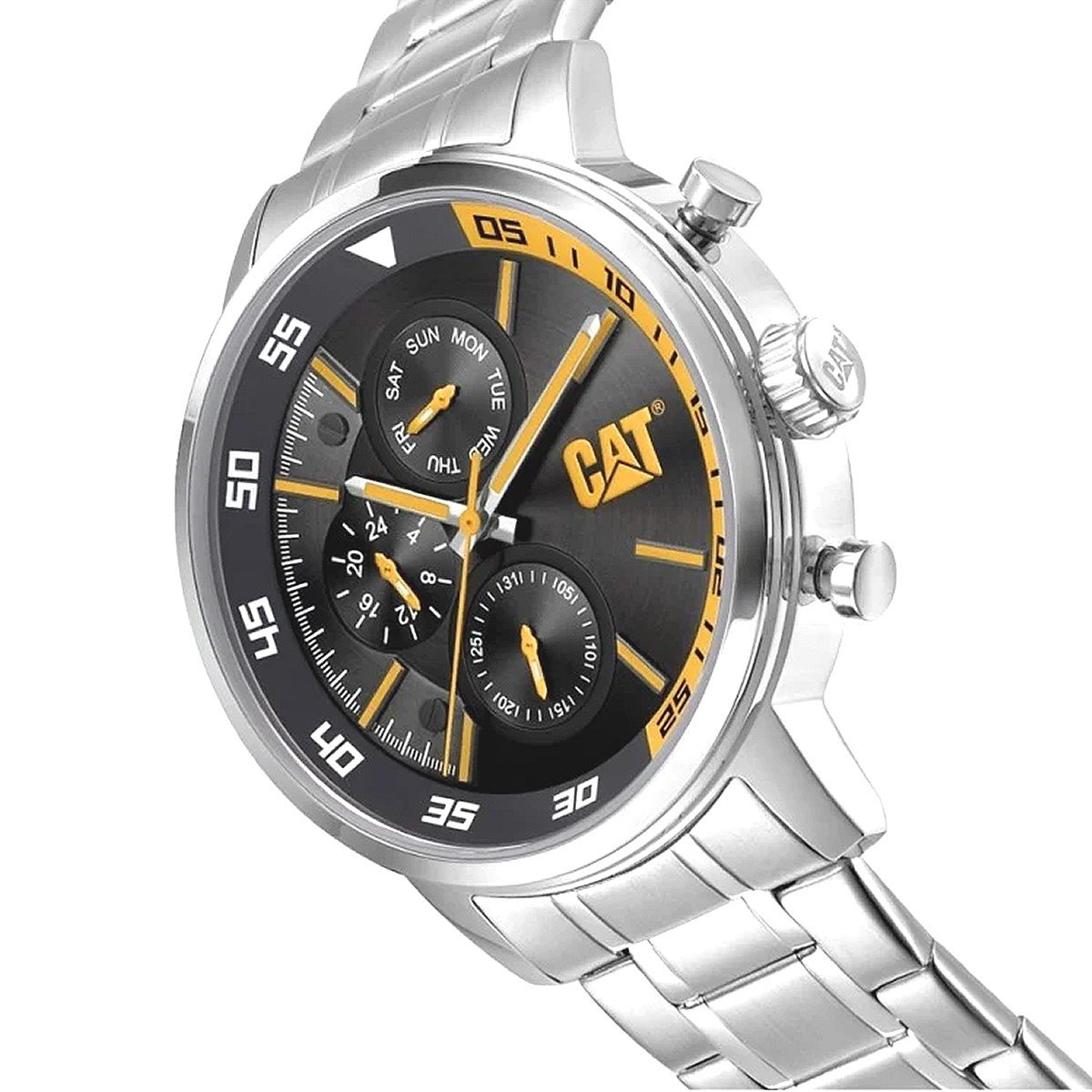 Ceas pentru barbati CAT SAIL MULTI WATCH, mecanism QUARTZ, analog, carcasa 46 mm, otel inoxidabil, cadran negru, AK.149.11.127