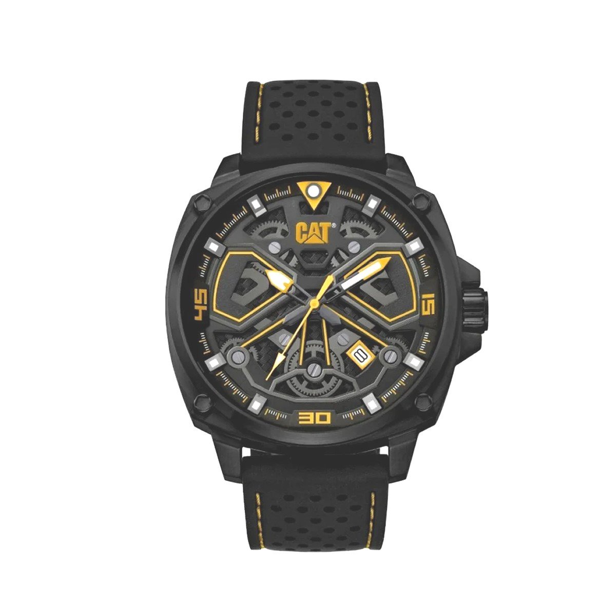 Ceas pentru barbati CAT TOKYO, mecanism QUARZ, analog, carcasa 44 mm, din otel inoxidabil, cadran negru, AJ.161.21.127
