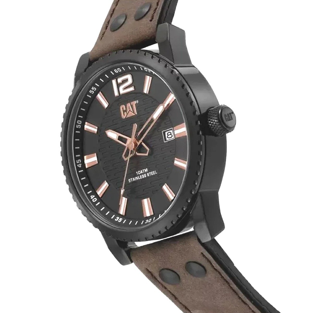 Ceas pentru barbati CAT UTILITY, mecanism QUARZ, analog, carcasa 44 mm din otel inoxidabil, cadran negru, NP.161.35.139