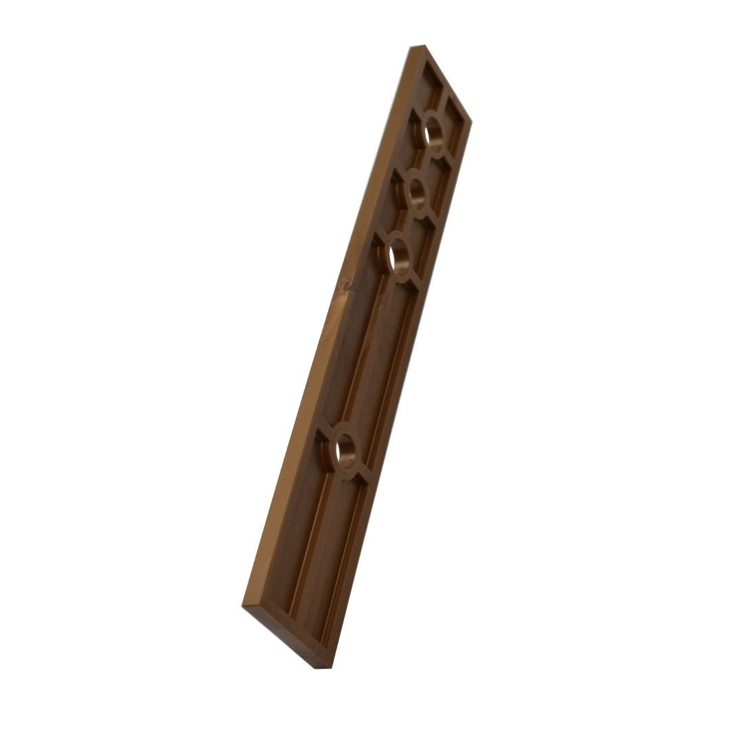 Placuta de compensare intaltime, balama usa termopan, DHV, grosime 3 mm, culoare bronz F4